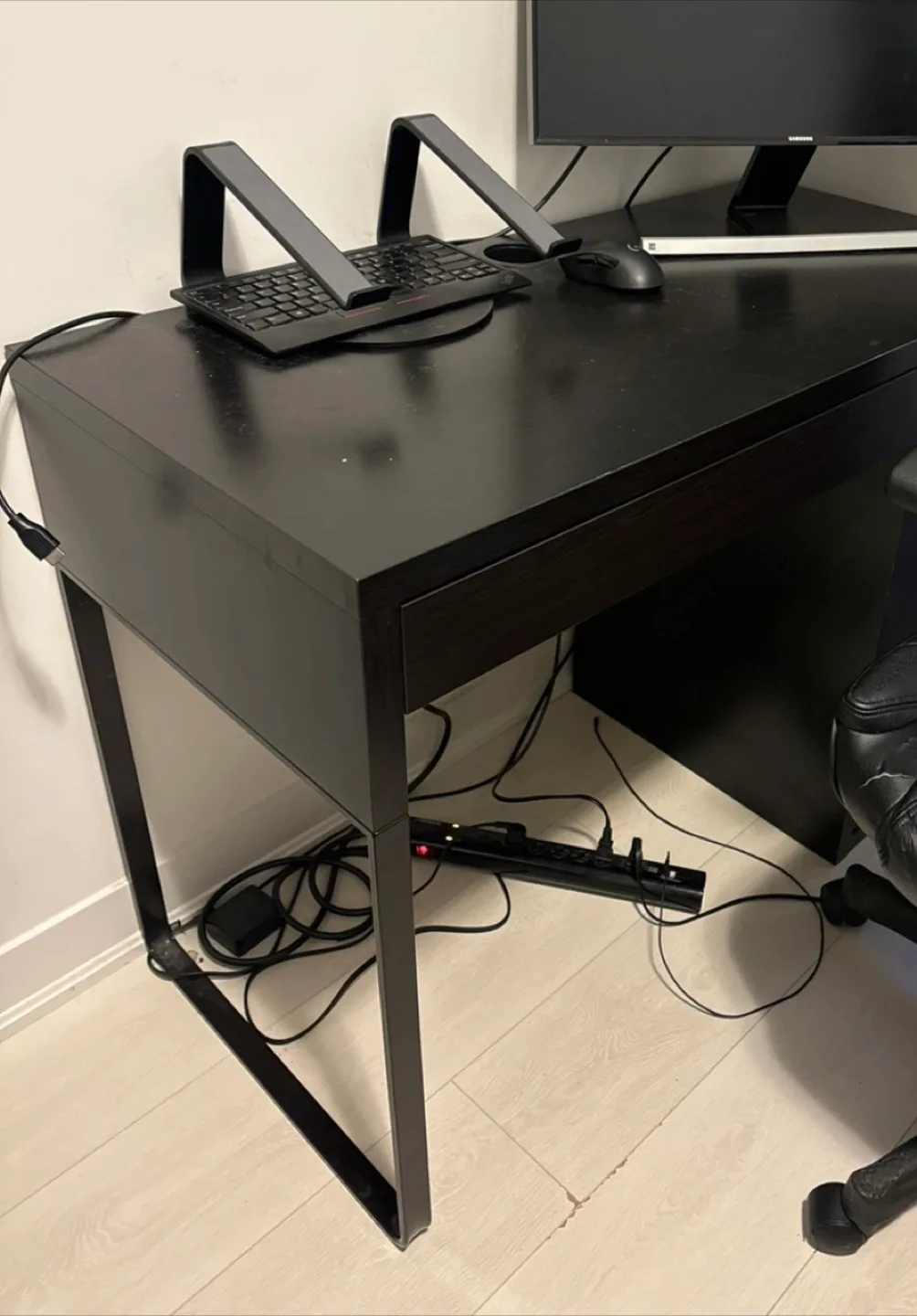 IKEA MICKE Desk - Black-Brown thumbnail