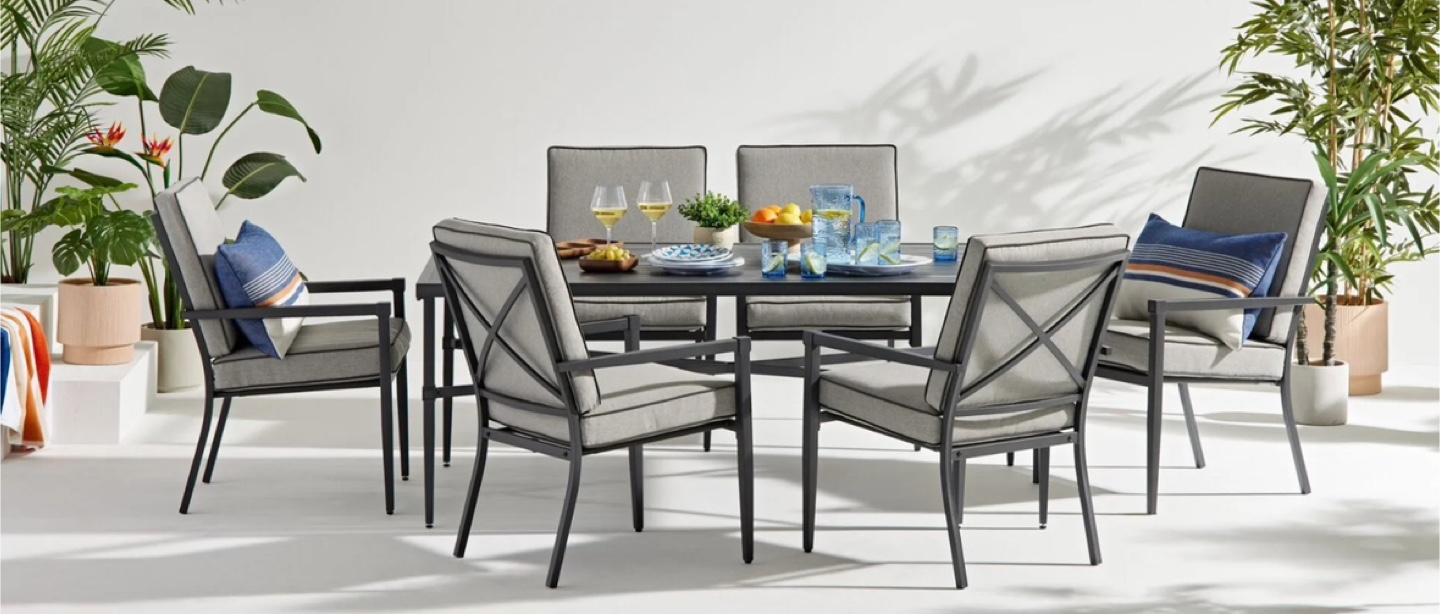 Gluckstein Home Malibu 7-Piece Outdoor Dining Set