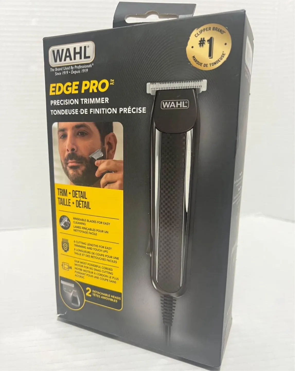 NEW Wahl Beard Trimmer, 8 Guide Combs image indicator(5)