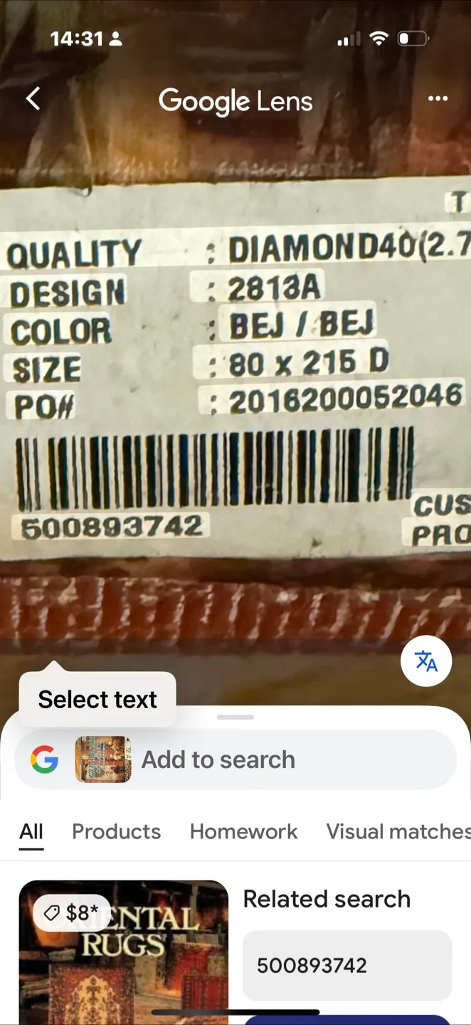 Gulistan Collection Area Rug, 80x215cm, Diamond Design image indicator(3)