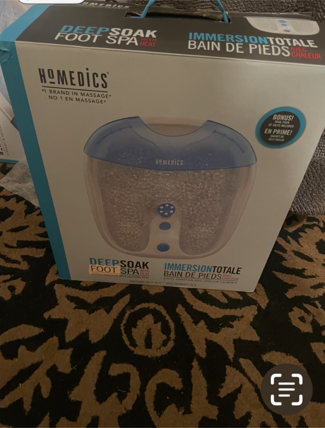 HoMedics Deep Soak Foot Spa with Heat - photo 3