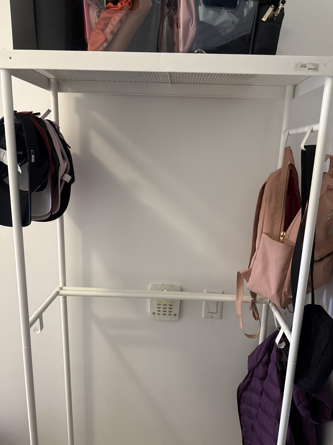 IKEA White Shoe Rack and Clothes Rack - photo 3