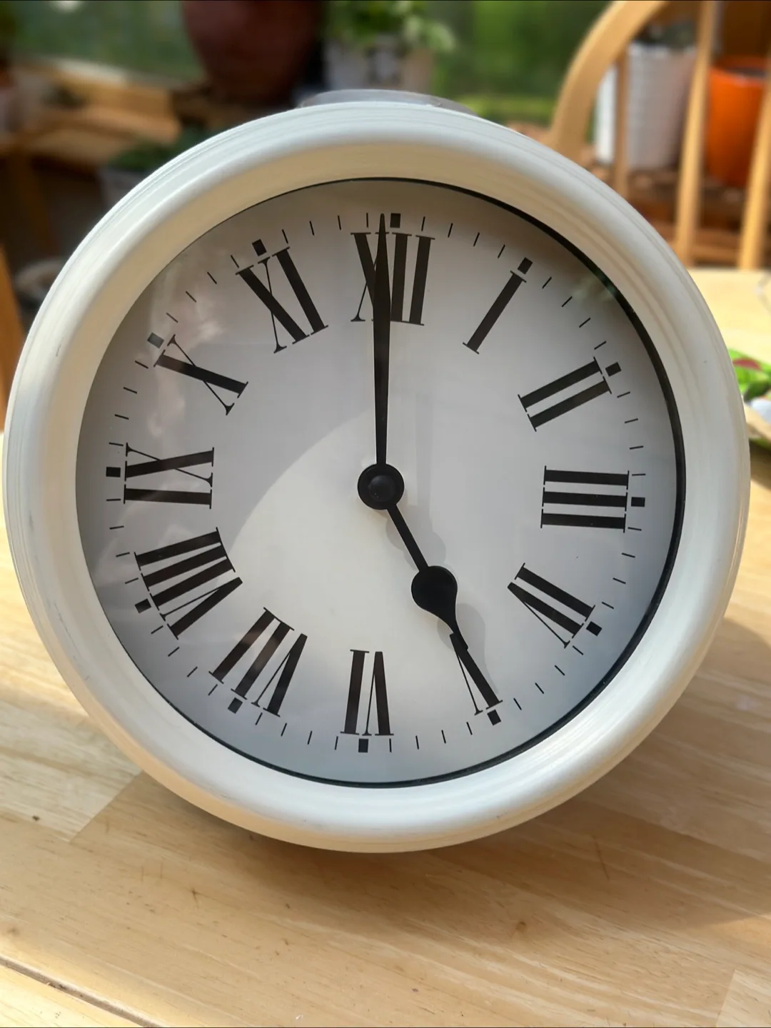 IKEA White Roman Numeral Clock thumbnail