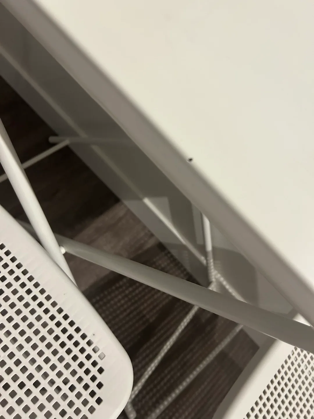 White Folding Table and Two Chairs Set🏒 image indicator(5)