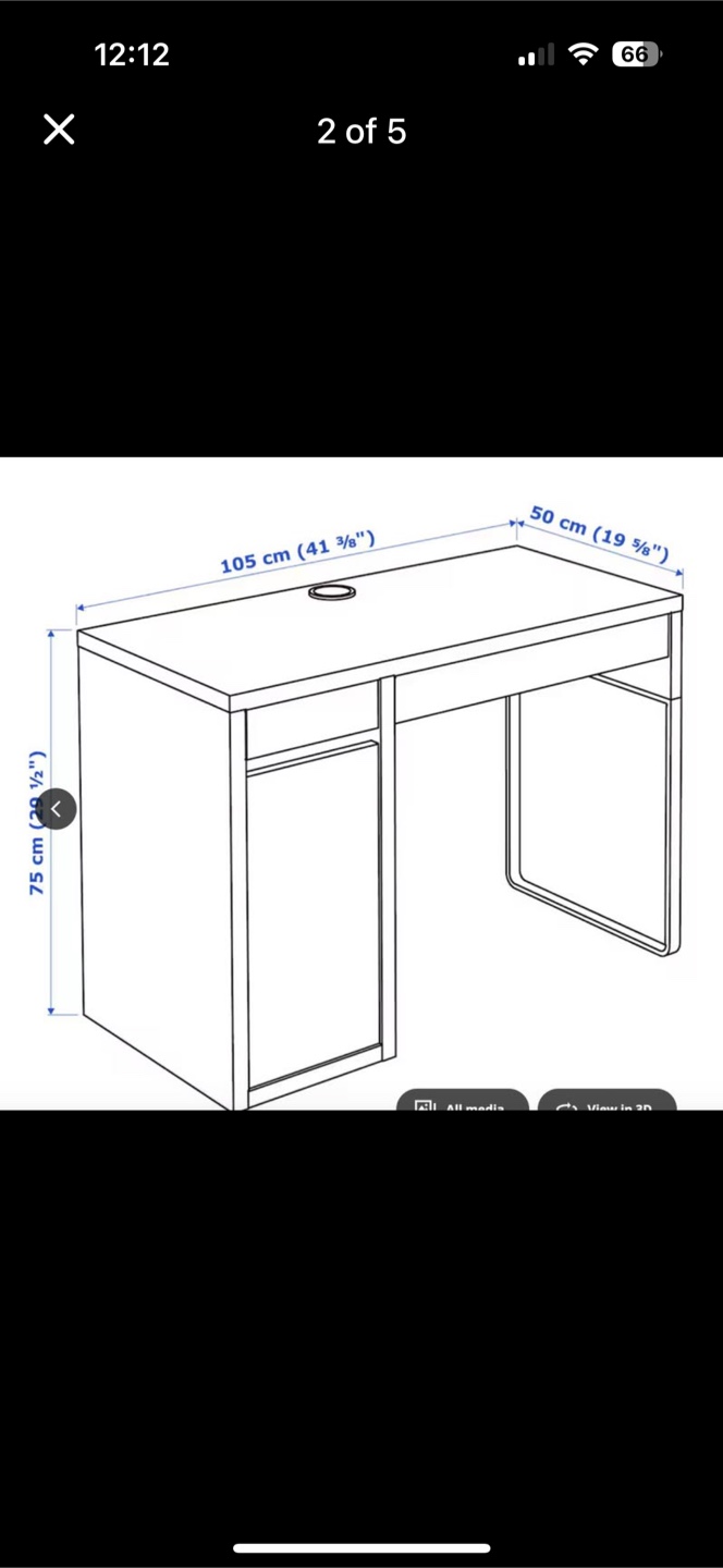IKEA MICKE Desk - Black-Brown - photo 5