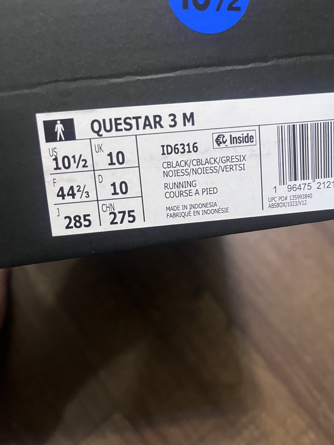 Adidas Questar 3 M Running Shoes - Size 10.5 - photo 2