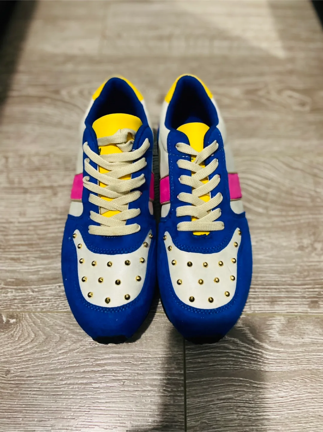 Women's Colourful Studded Sneakers thumbnail