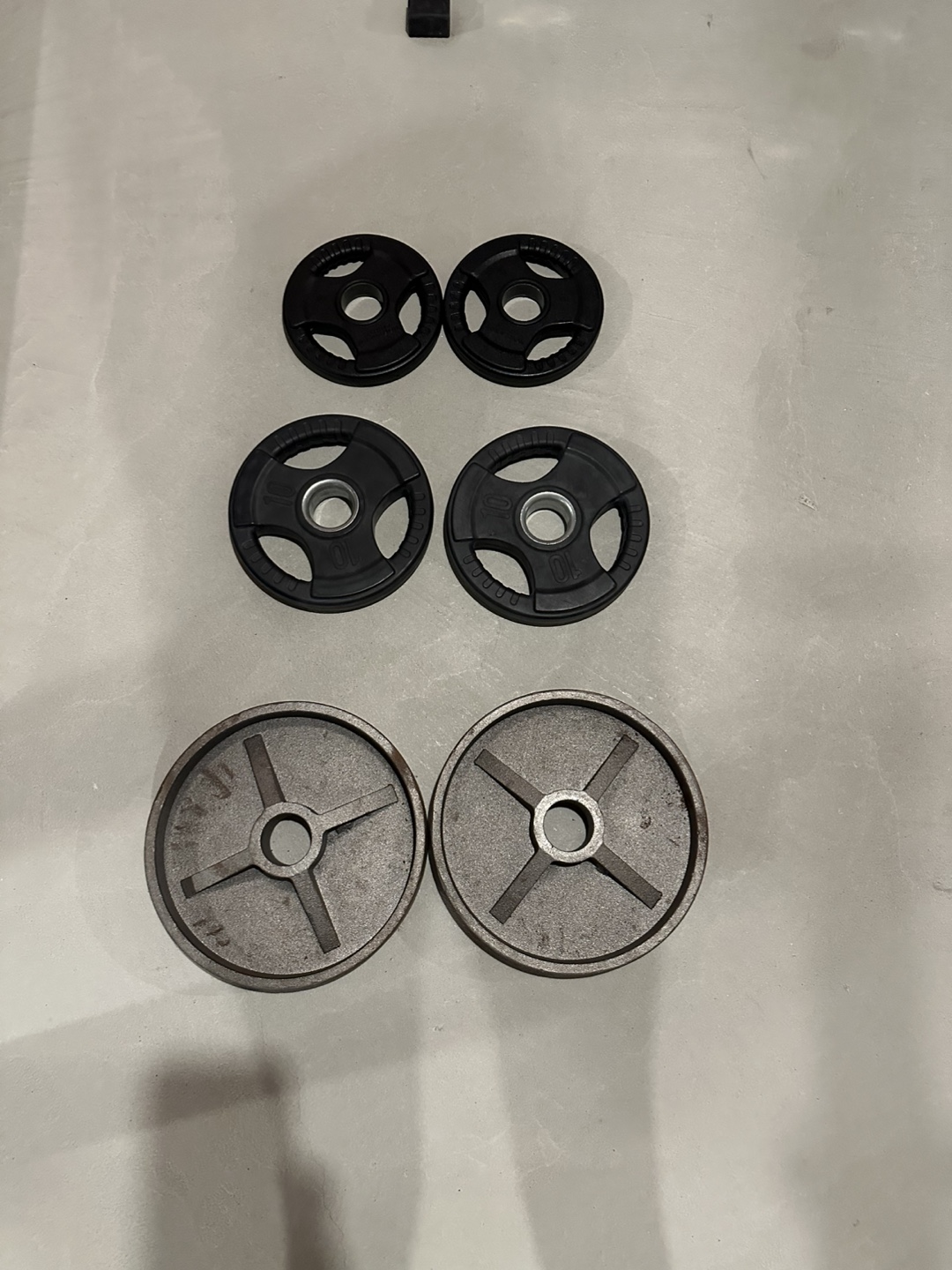Weight plates for Olympic bar - 5lbs, 10lbs, 25lbs - photo 3
