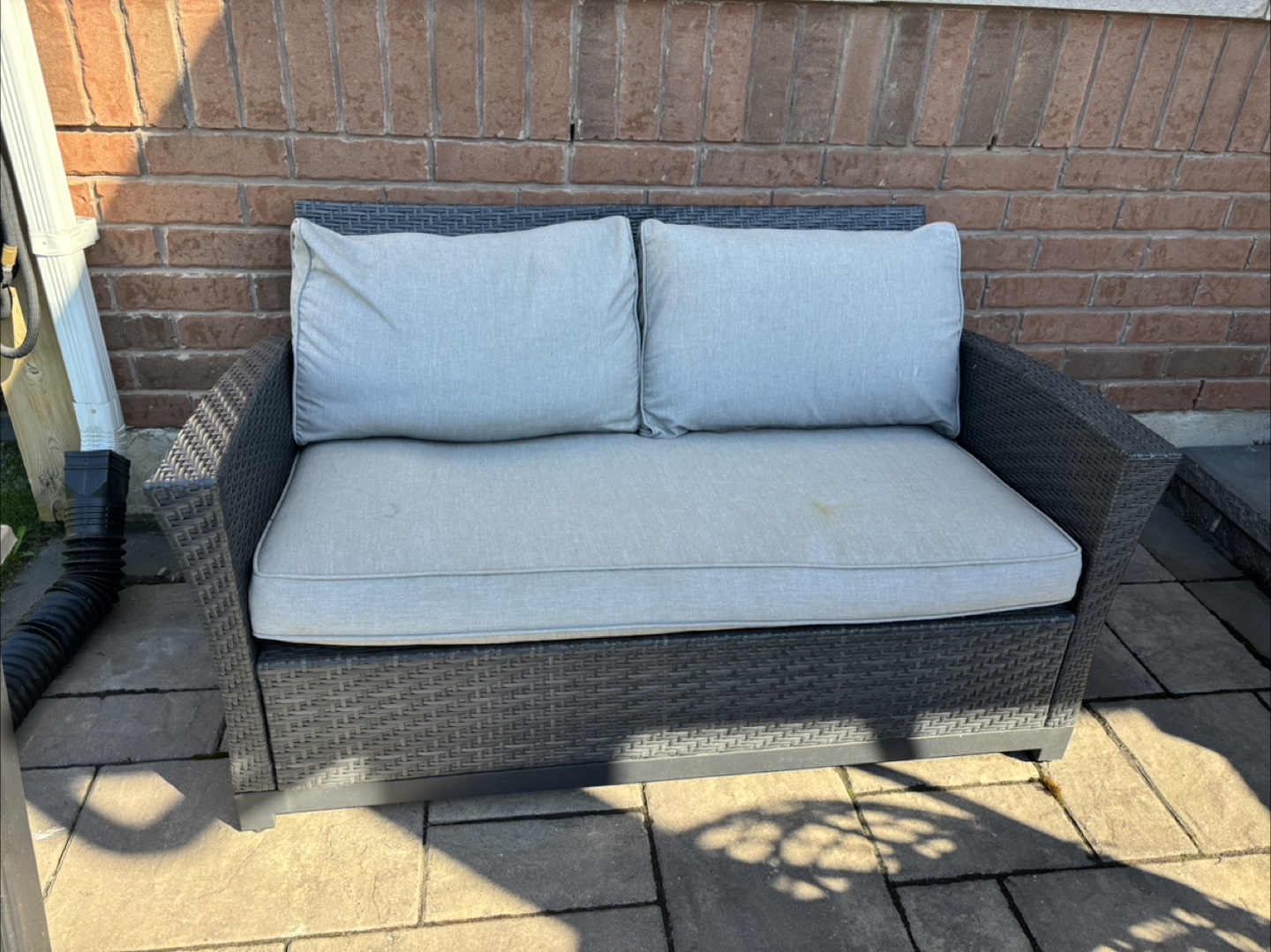 Outdoor Wicker Patio Conversation Set - 4 piece