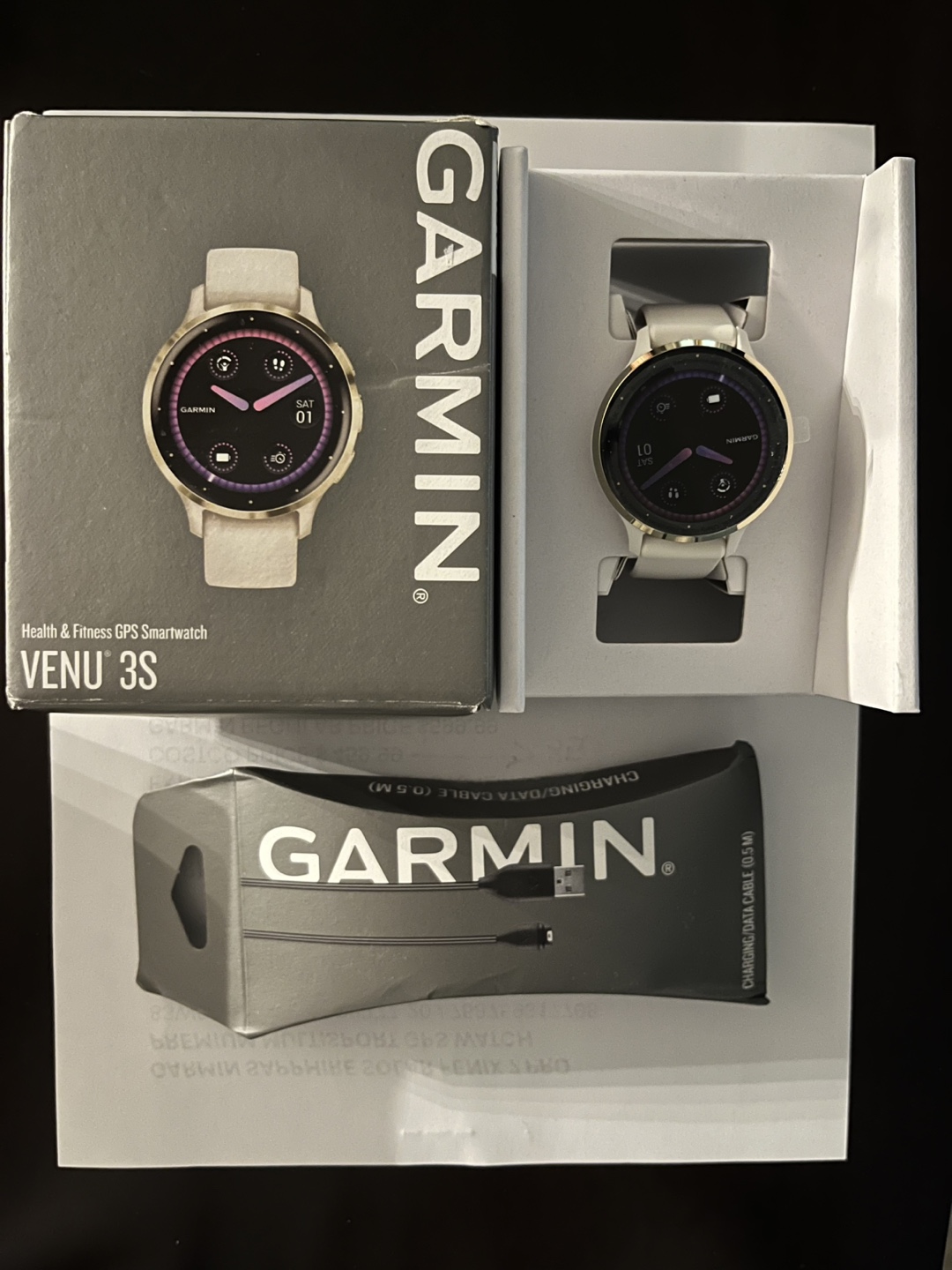 Garmin Venu 3S Smartwatch - Beige
