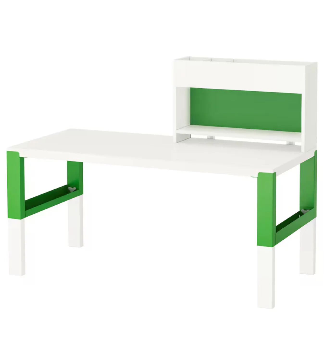 Desk with chair - White with adjustable Legs thumbnail