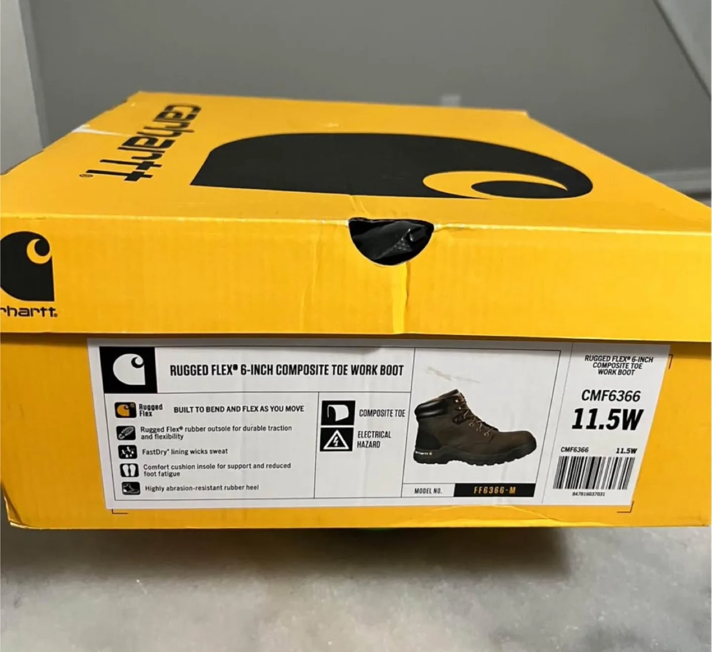 Mens 11.5 Wide Carhartt Safety Shoe image indicator(6)