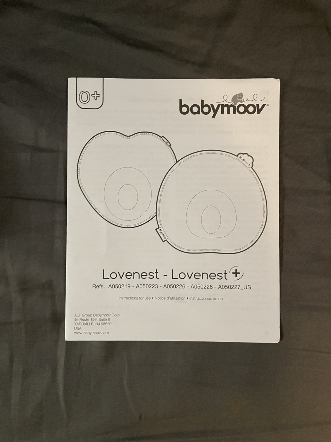 BabyMoov Lovenest+ Ergonomic Head Support Pillow - Grey - photo 3