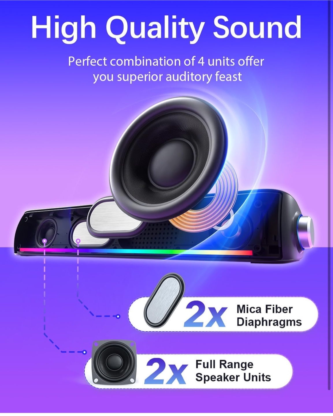 N1Layee Soundbar with RGB Lighting - photo 4