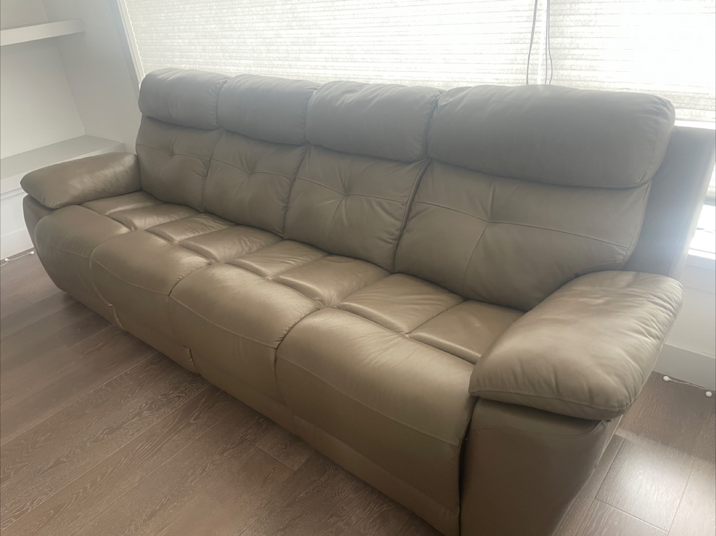 Reclining Leather Sofa