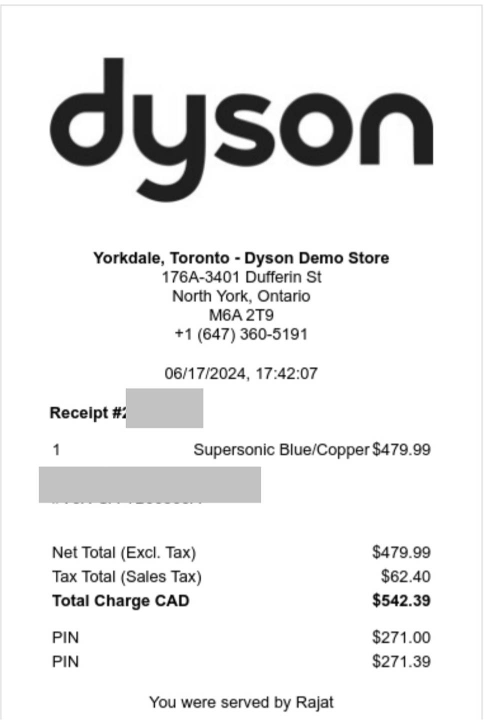 Dyson Supersonic Hair Dryer - Blue/Copper - photo 4