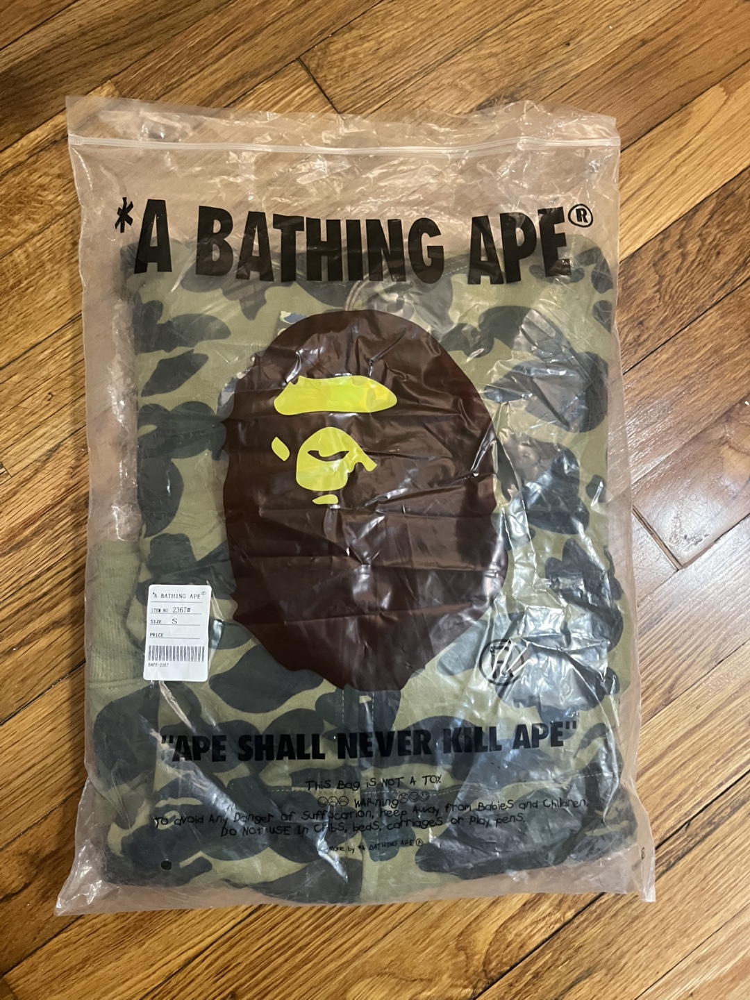 A Bathing Ape Shark Camo Zip-Up Hoodie