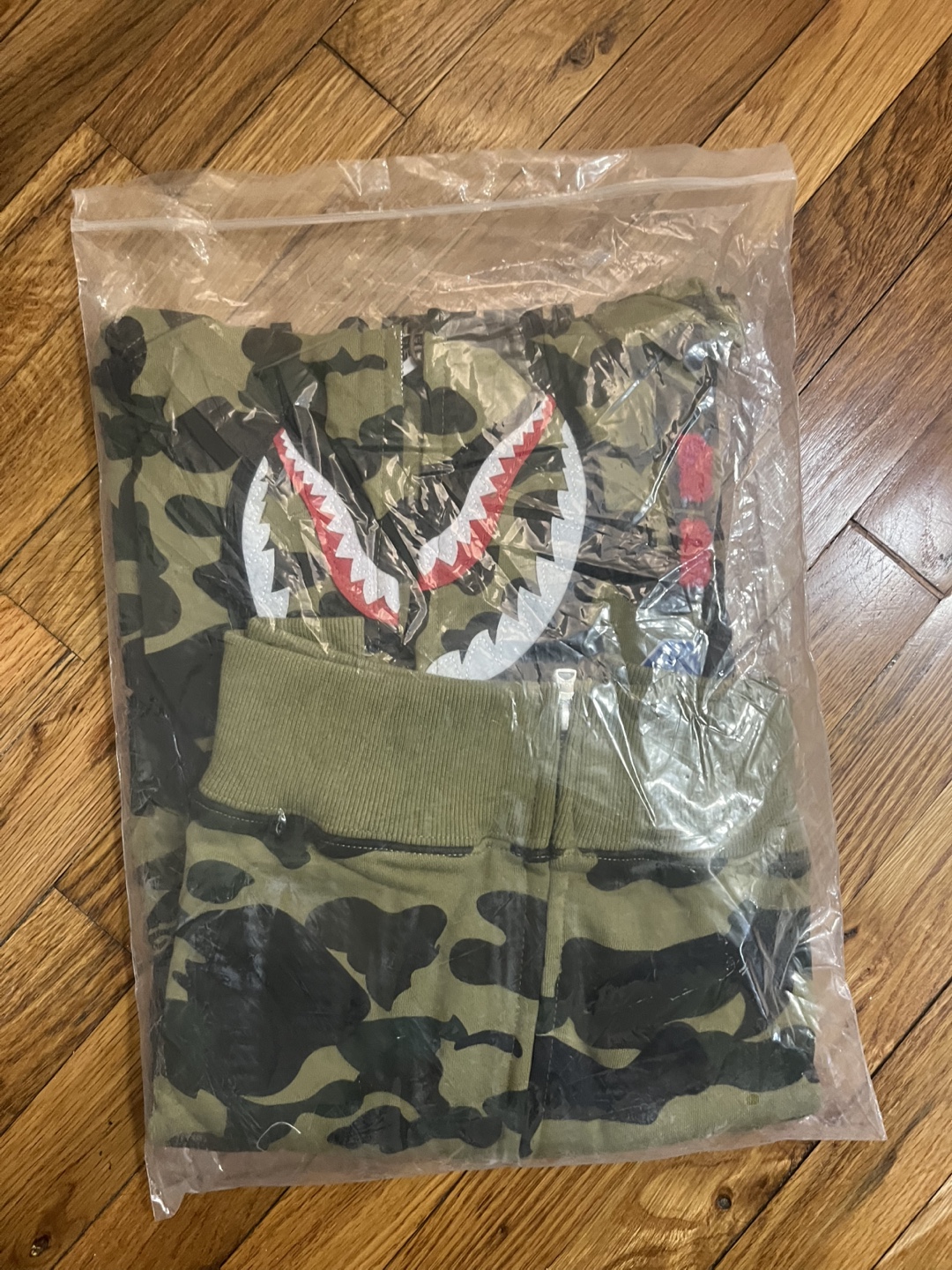 A Bathing Ape Shark Camo Zip-Up Hoodie - photo 4