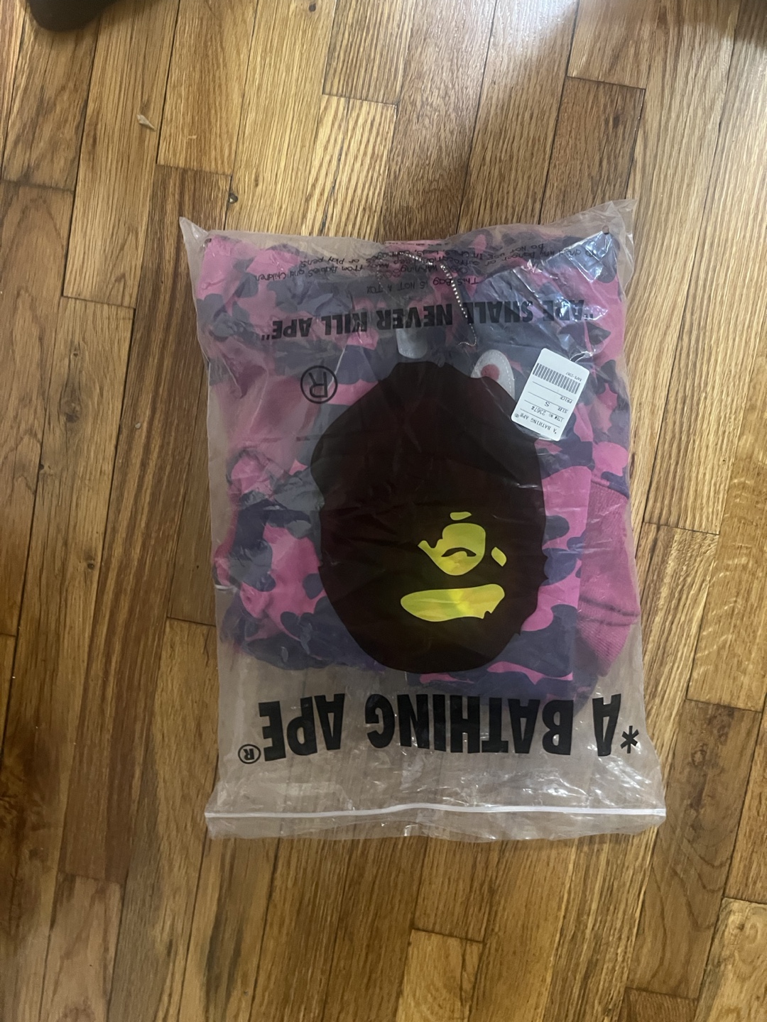 A Bathing Ape Purple Camo Shark Hoodie - photo 4