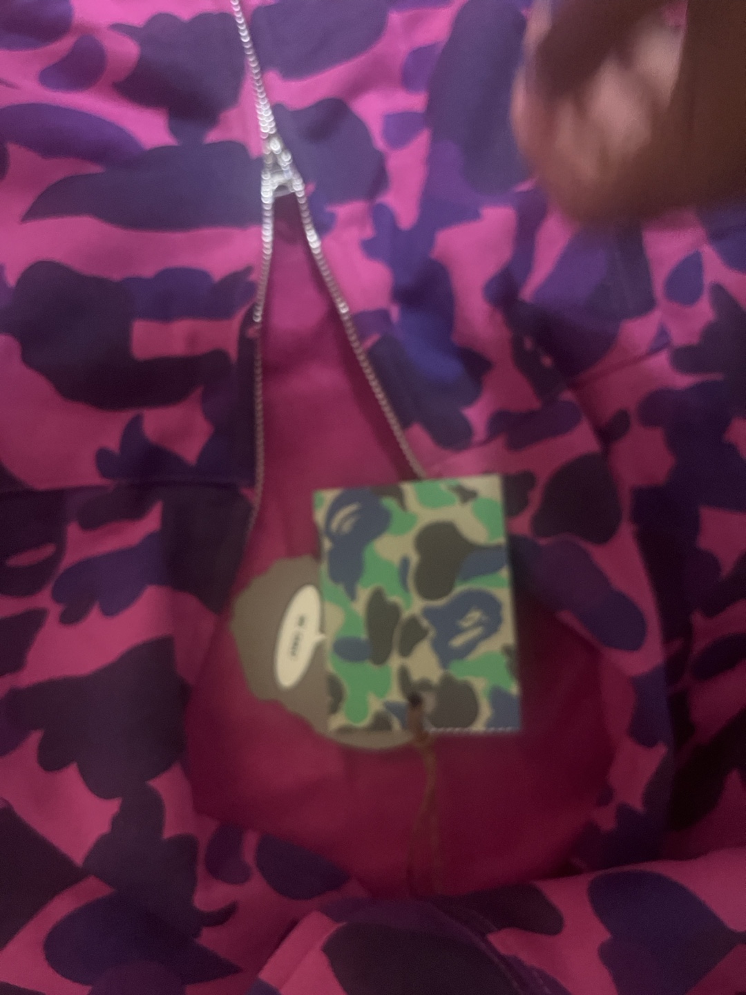A Bathing Ape Purple Camo Shark Hoodie - photo 3