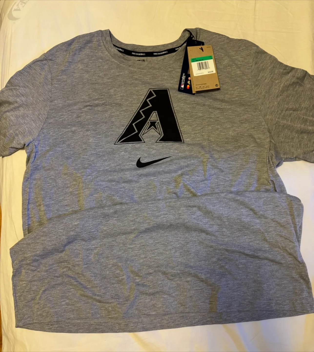 Brand New Nike MLB Arizona Grey T-Shirt thumbnail