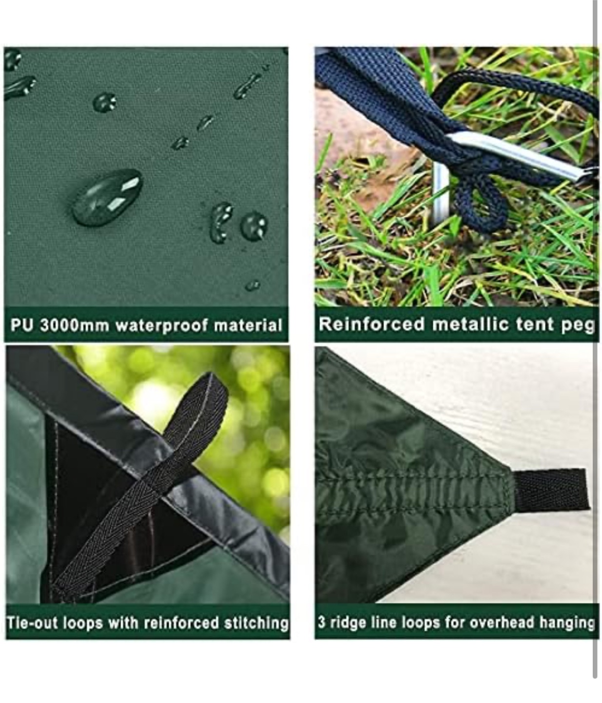 Versatile Camping Tarp - Sunshade, Rainfly, Picnic Blanket - photo 5