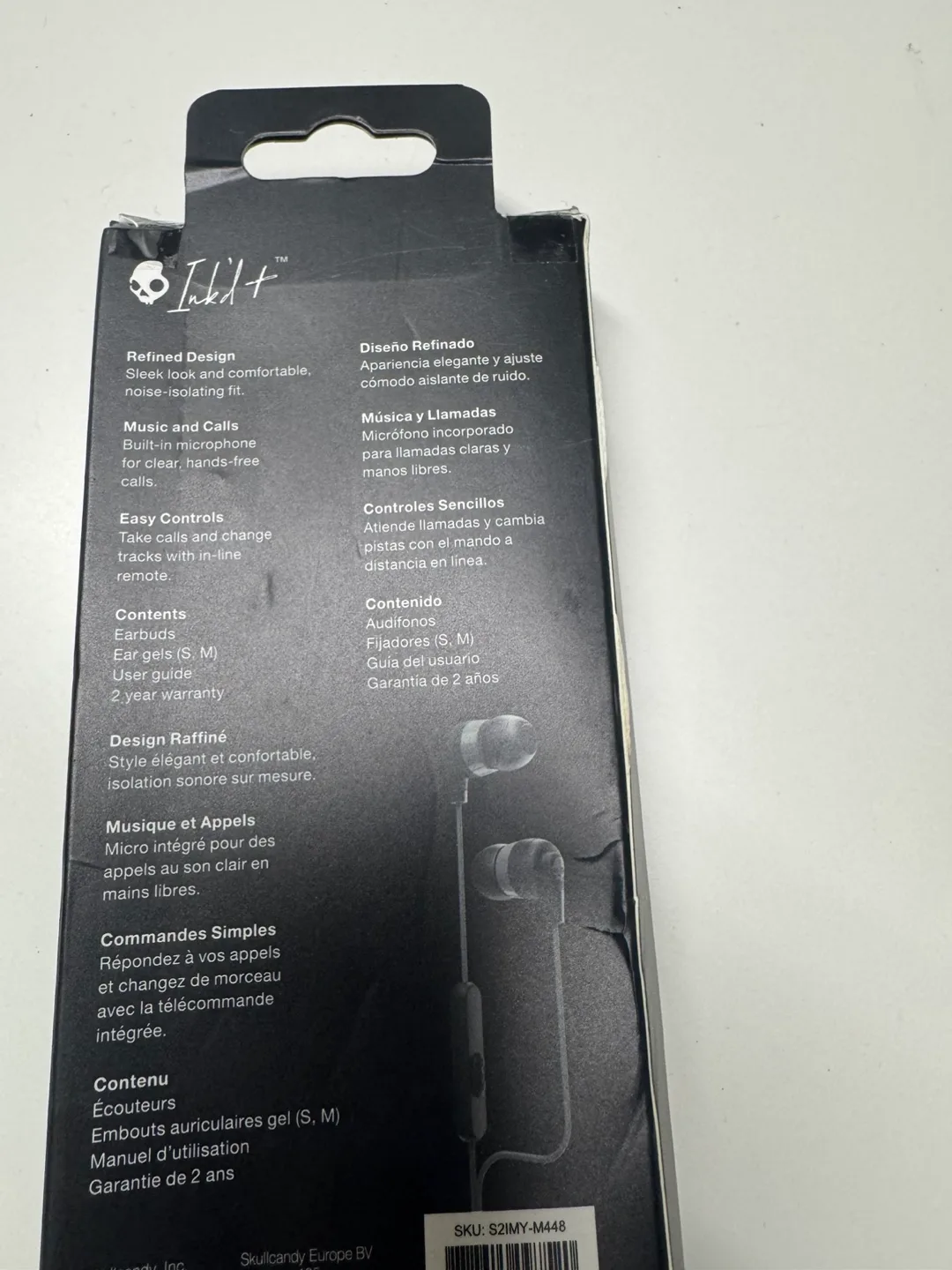 Skullcandy Ink'd+ Earbuds with Mic - Noise Isolating thumbnail
