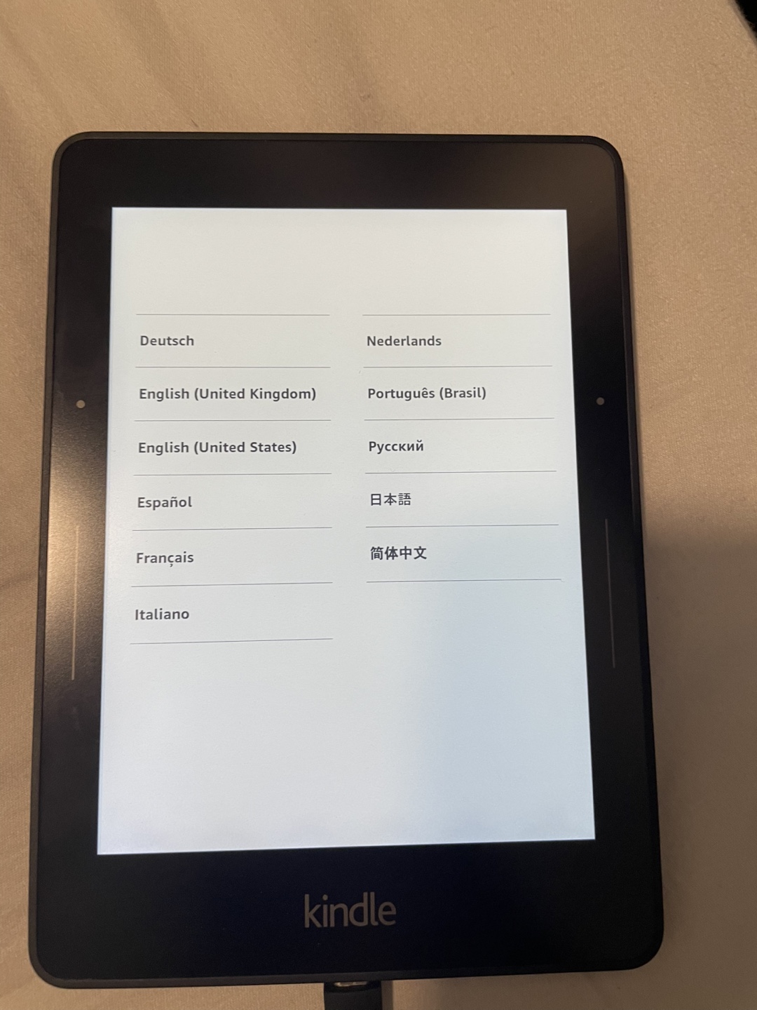 Amazon Kindle e-reader