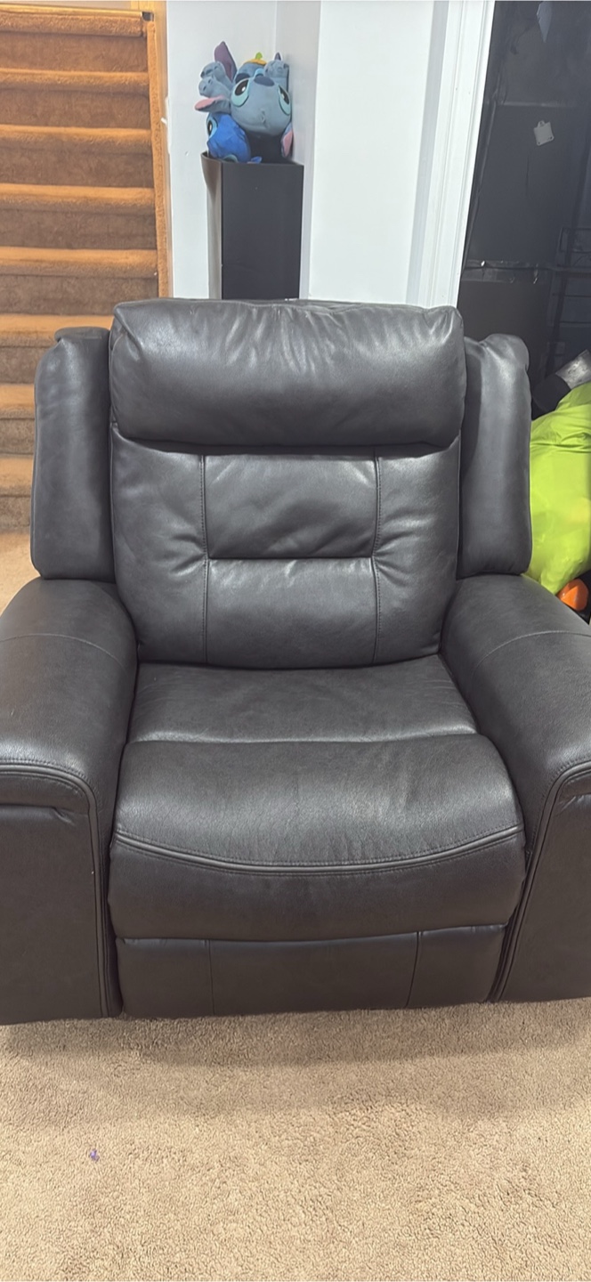 Reclining Leather Home Theater Seating Set - photo 4