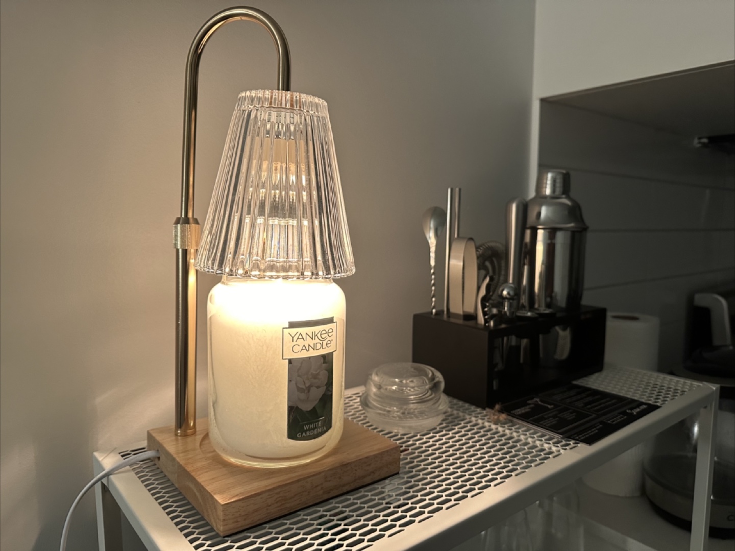 Candle Lamp with Yankee candle
