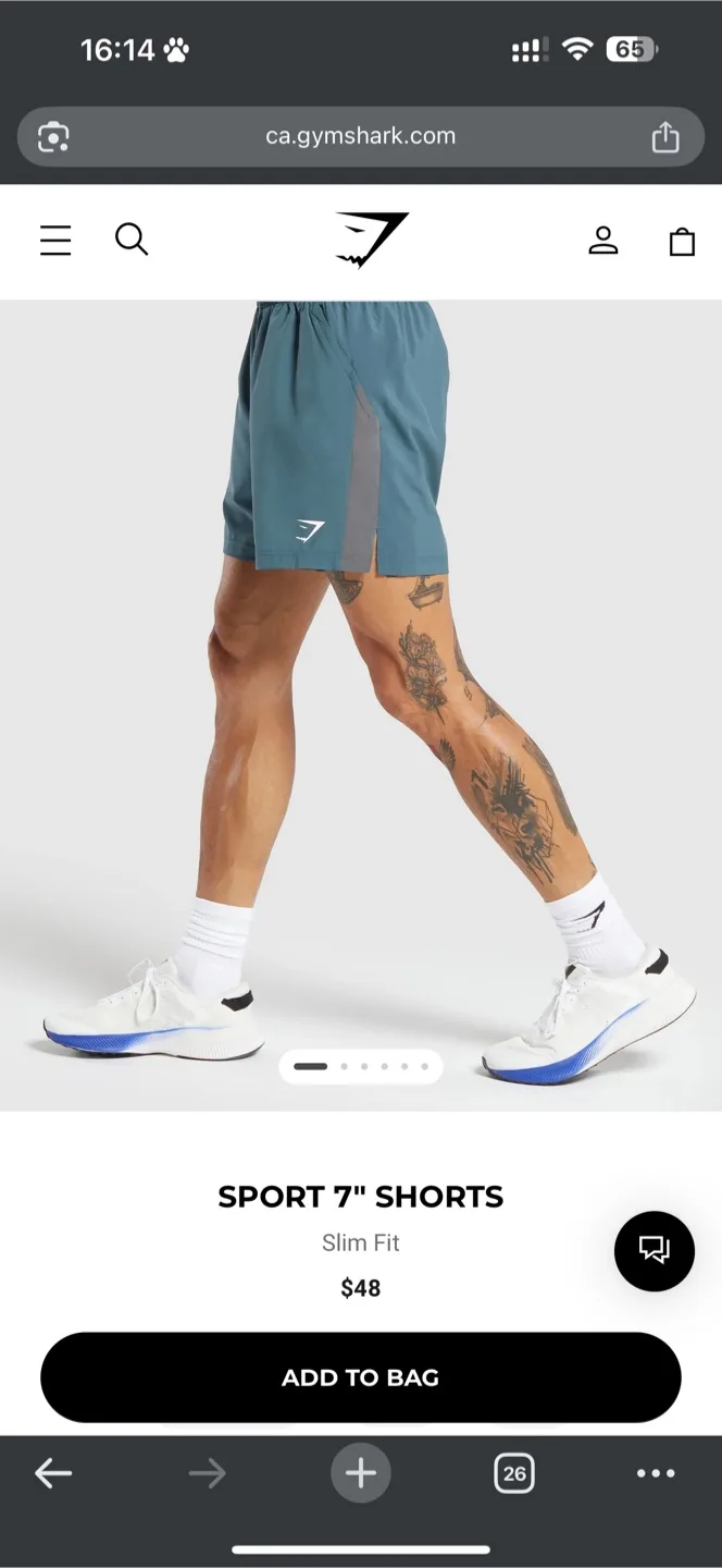 Brand New Gymshark Sport 7" Shorts thumbnail