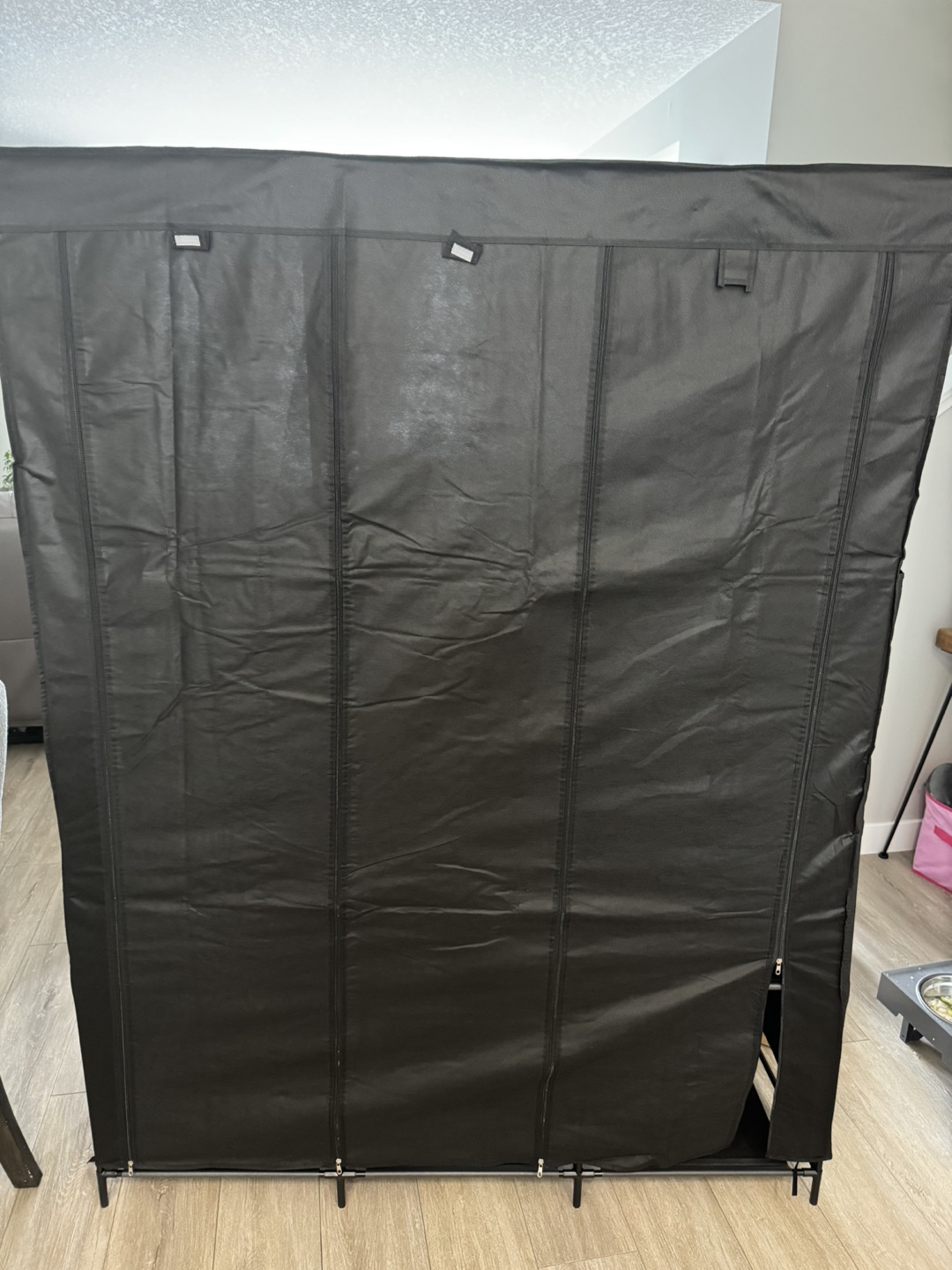 Black Fabric Wardrobe Closet Organizer - photo 4