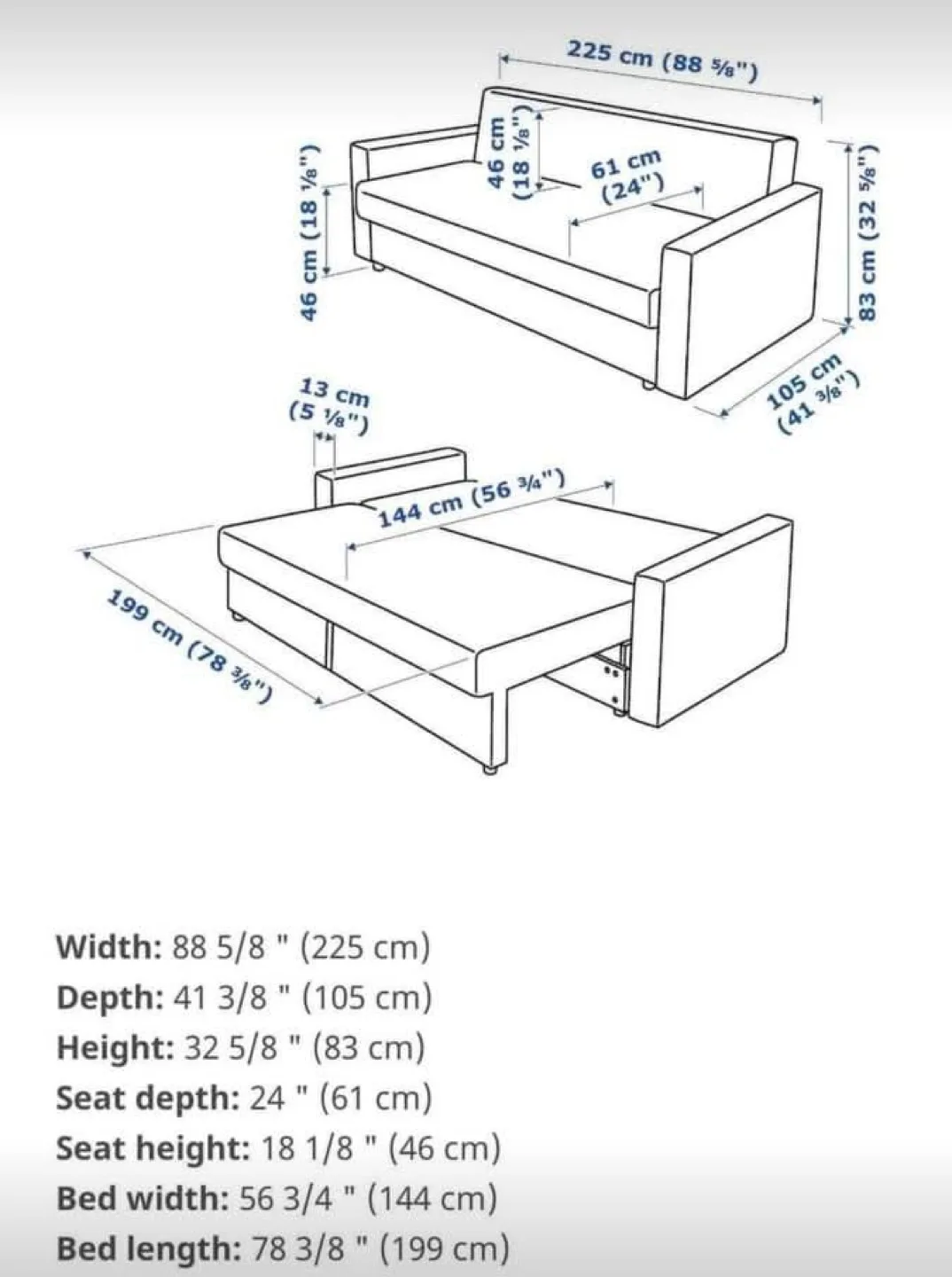 NEED GONE ASAP! IKEA FRIHETEN Sofa Bed - Hyllestad Beige image indicator(4)