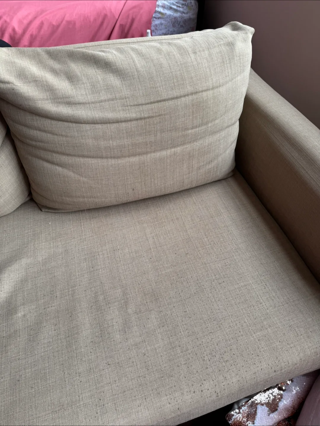 NEED GONE ASAP! IKEA FRIHETEN Sofa Bed - Hyllestad Beige image indicator(6)