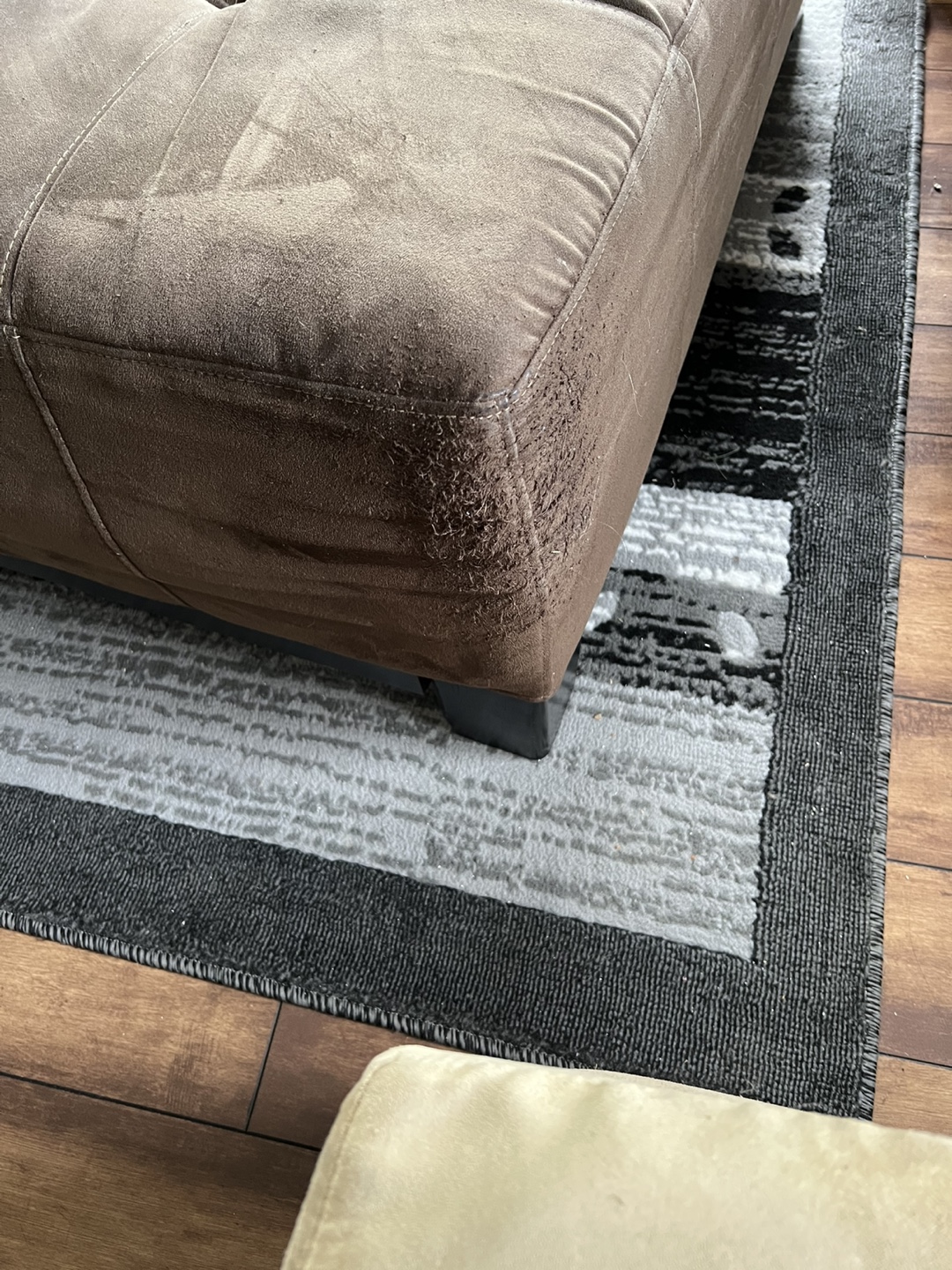 Brown Square Ottoman - photo 2