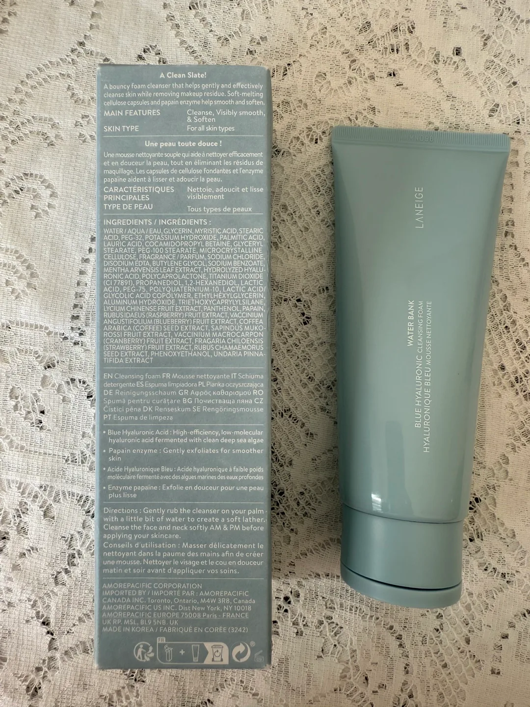 LANEIGE Water Bank Blue Hyaluronic Cleansing Foam 🆕 150 g image indicator(2)