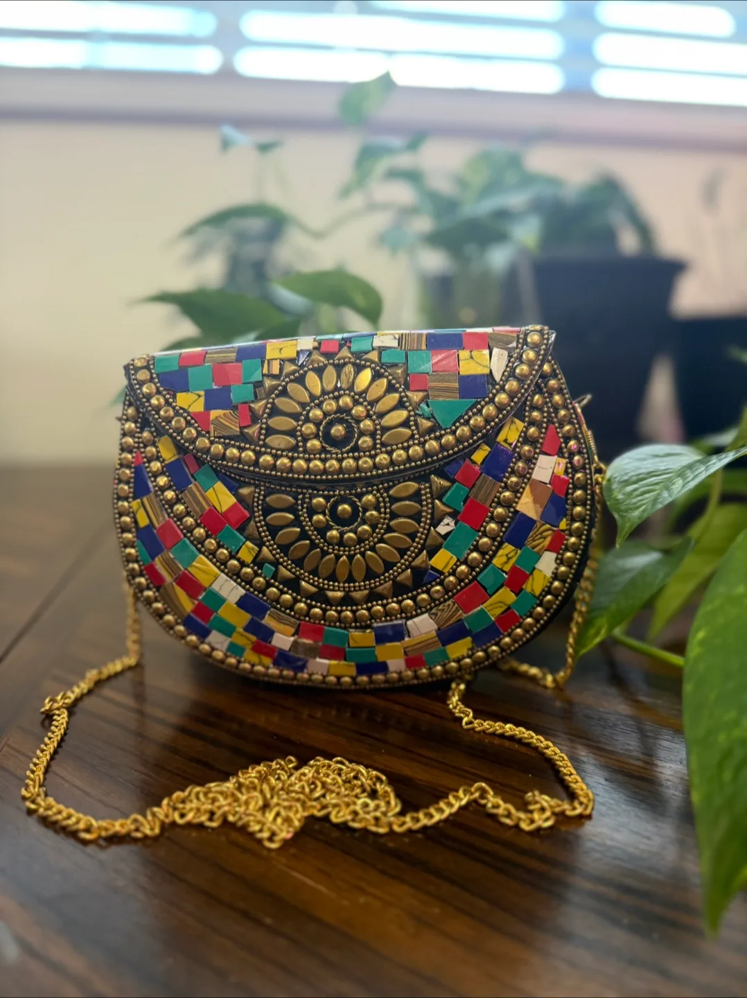 Unique Multicoloured Mosaic Clutch thumbnail