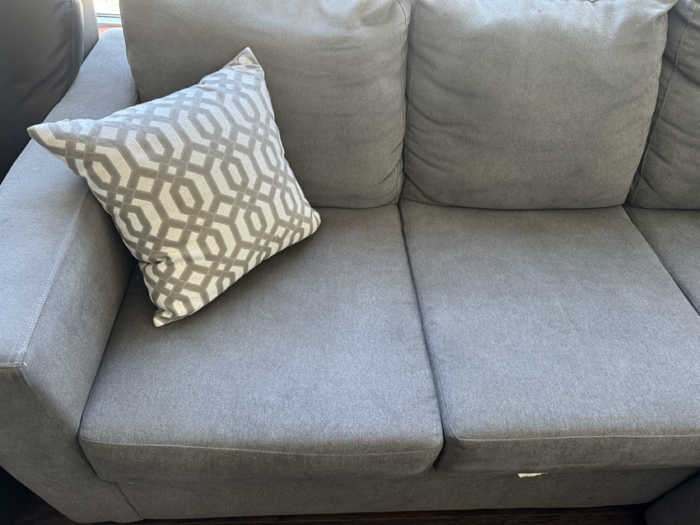 Grey Sectional Sofa with Chaise Lounge - photo 2