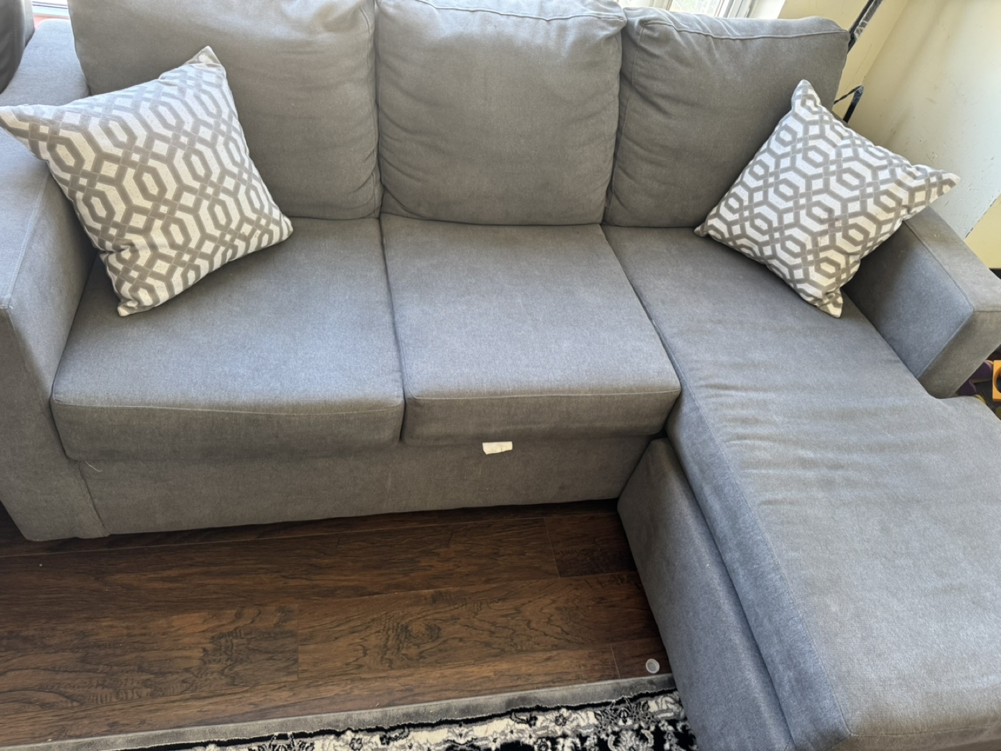 Grey Sectional Sofa with Chaise Lounge