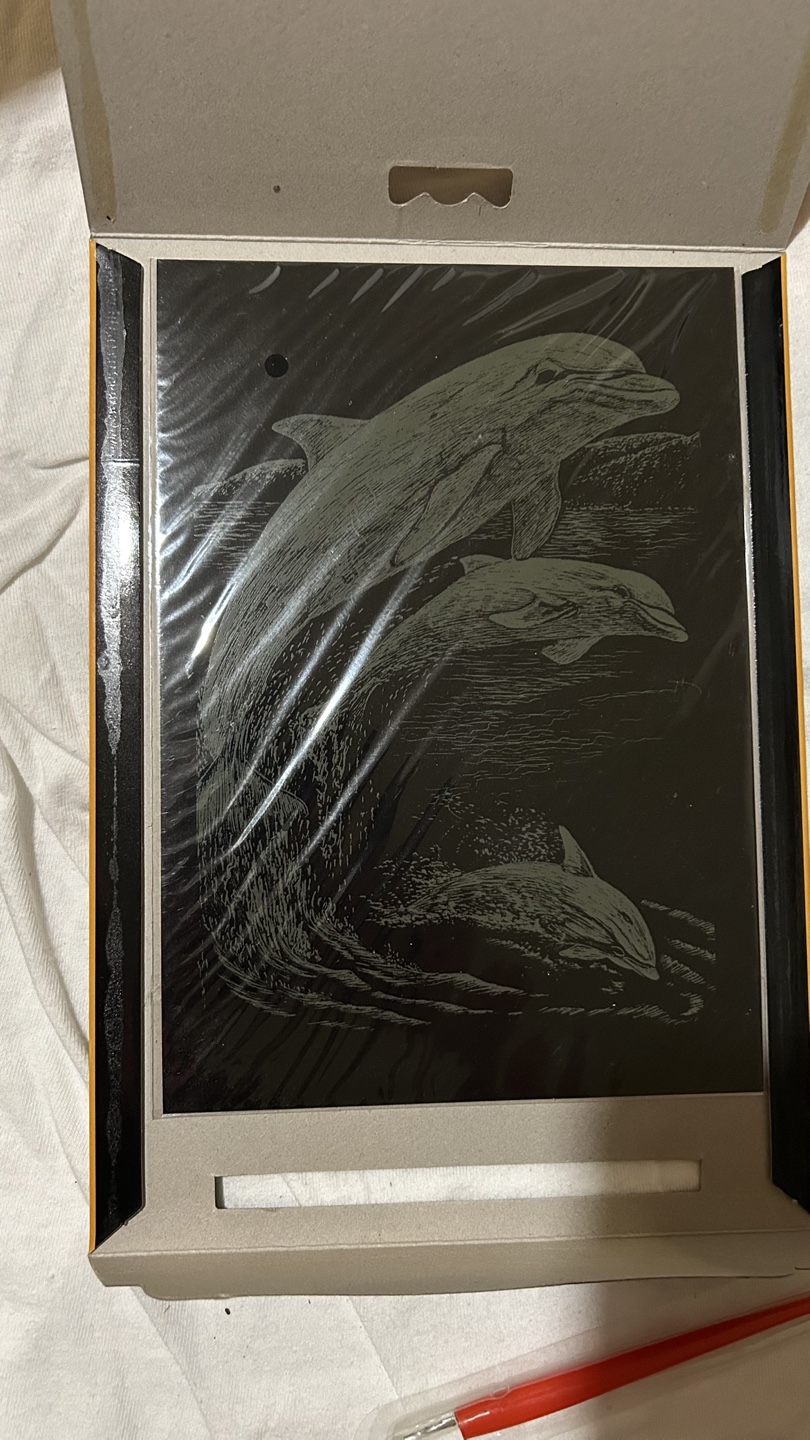 Engraving Gold Foil Art Kit - Dolphins - photo 2