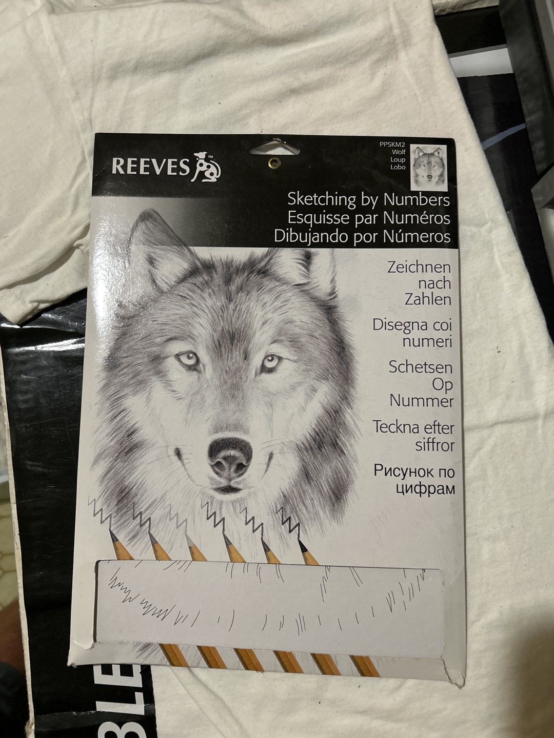 Reeves Sketching by Numbers Wolf Kit