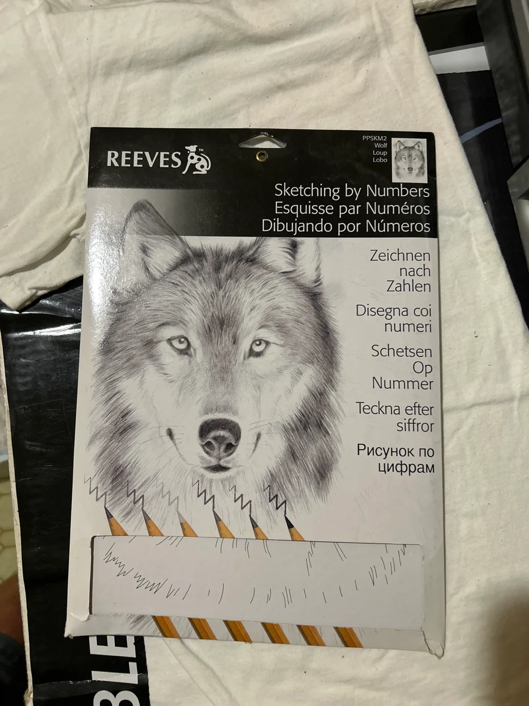 Reeves Sketching by Numbers Wolf Kit thumbnail