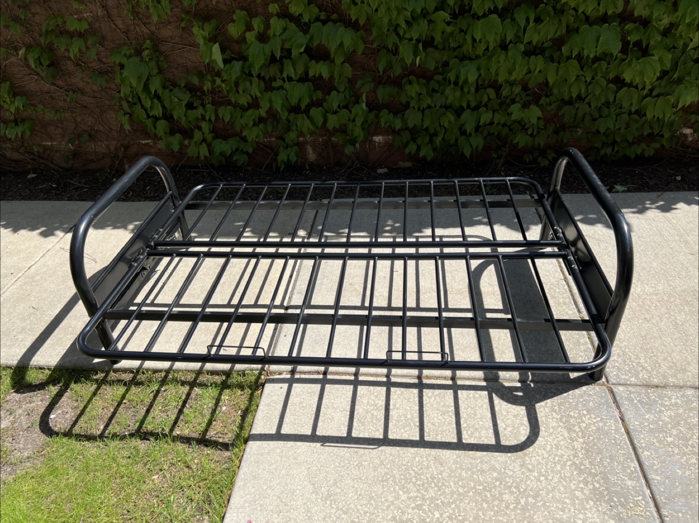 Black Metal Futon Frame full size - photo 3