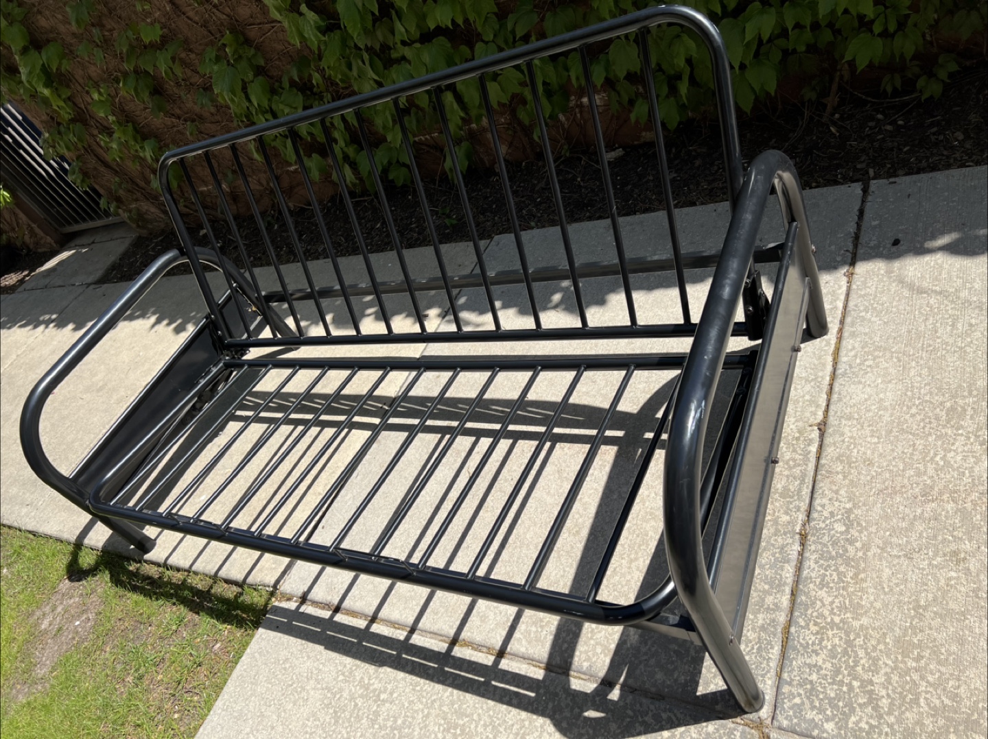Black Metal Futon Frame full size