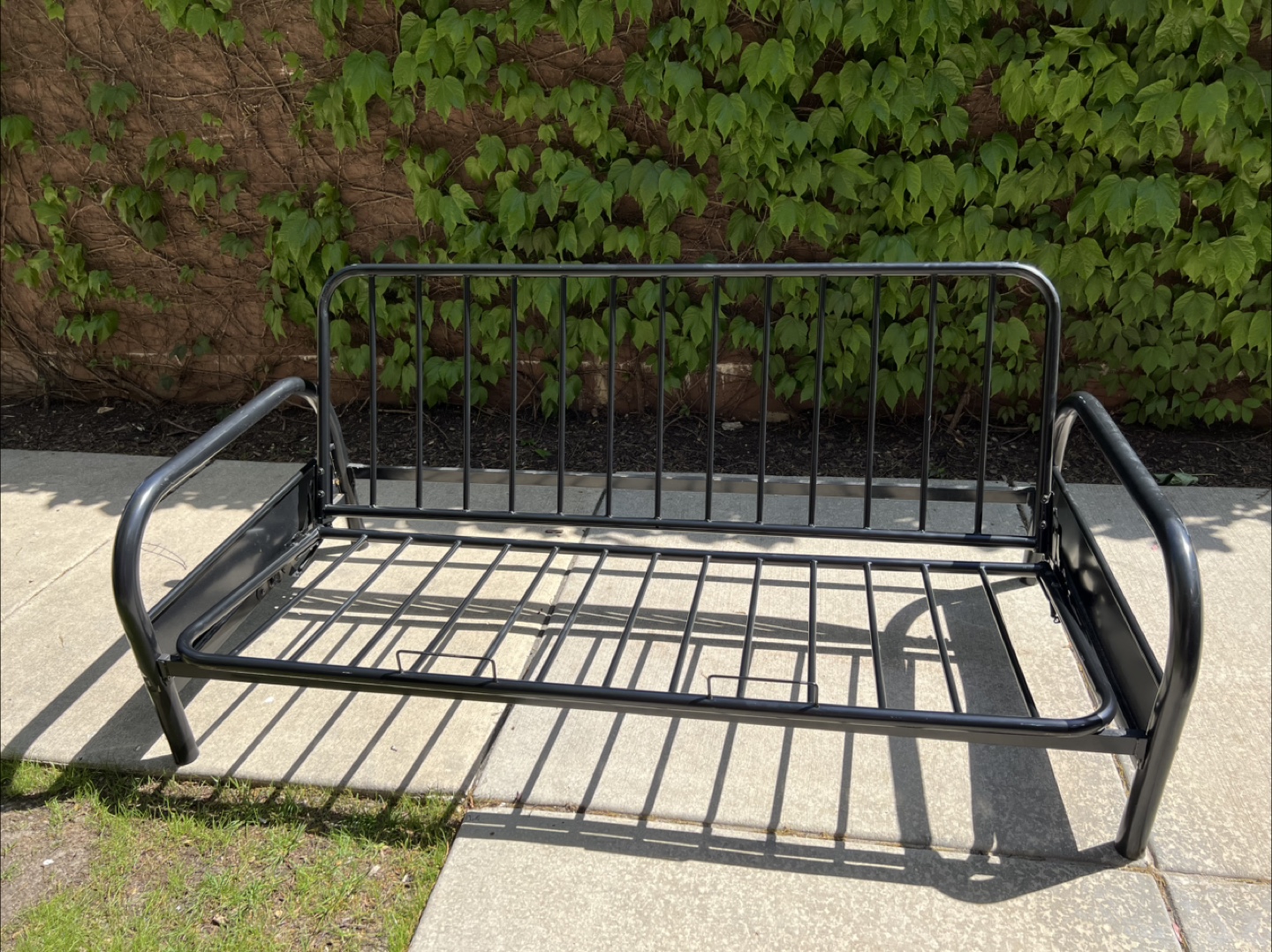 Black Metal Futon Frame full size - photo 4