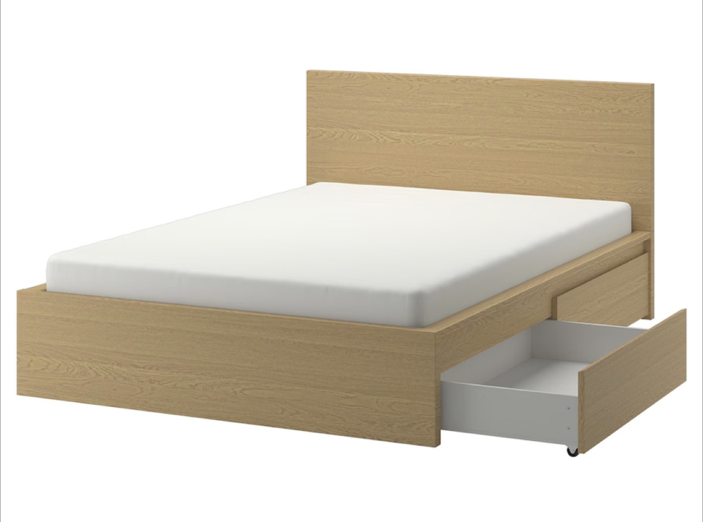 IKEA MALM Queen Bed Frame with Storage