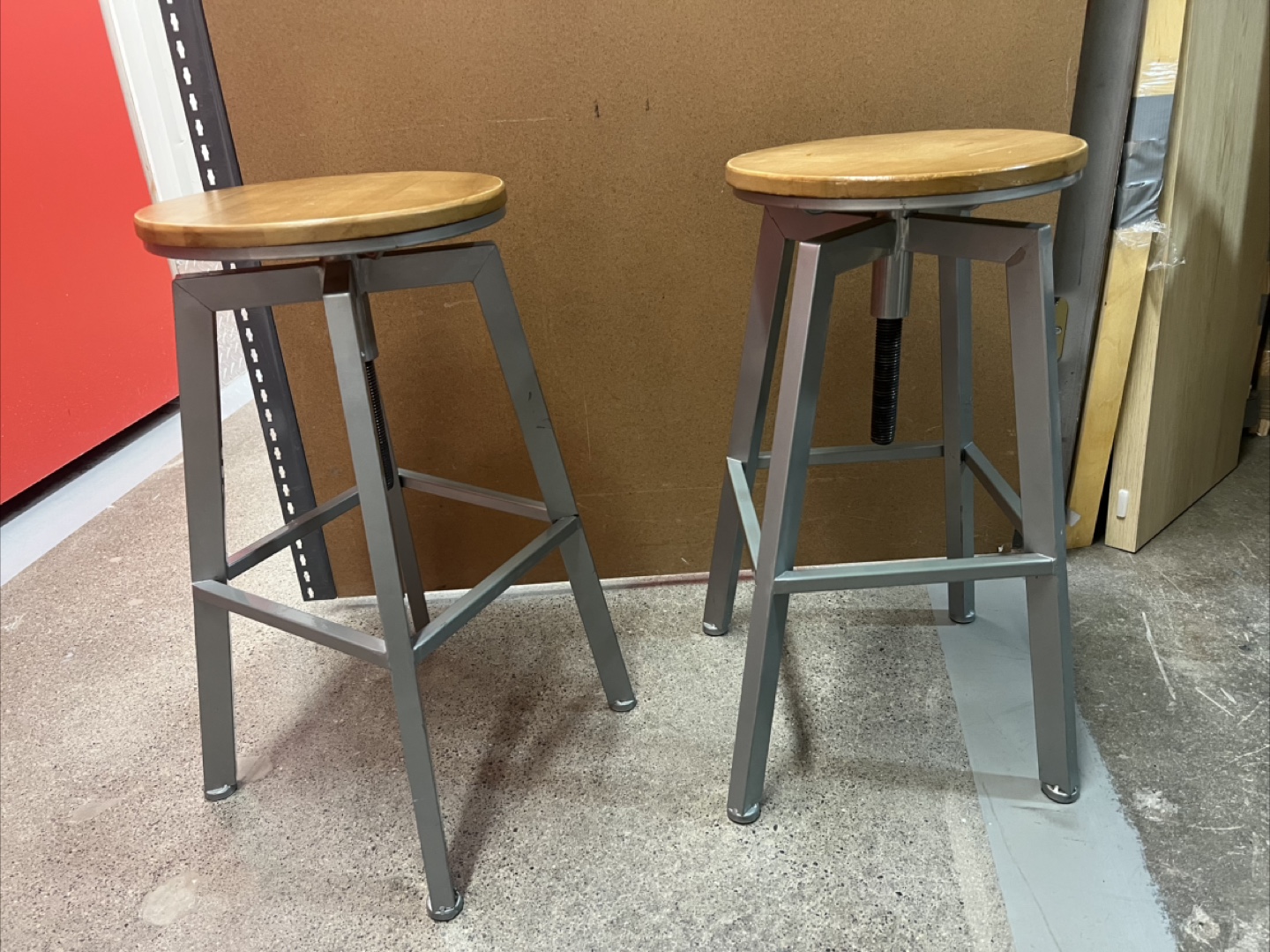 Pair of Industrial-Style Bar Stools-Zara Home - photo 2