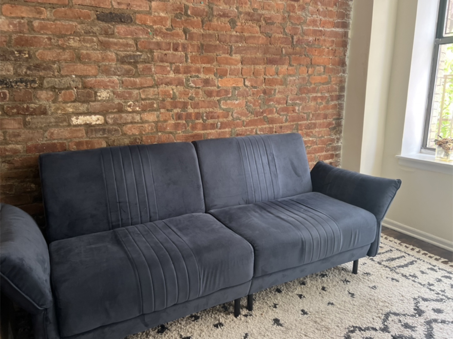 MOVING. MUST GO. Belffin Velvet Futon Sofa