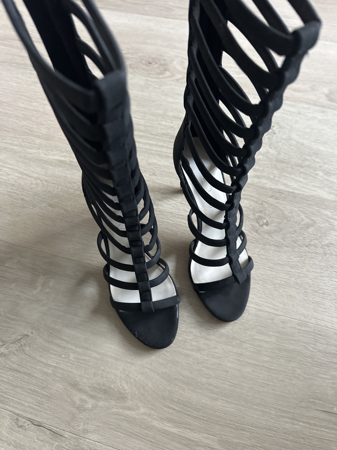 Black Gladiator High Heel Sandals - photo 2