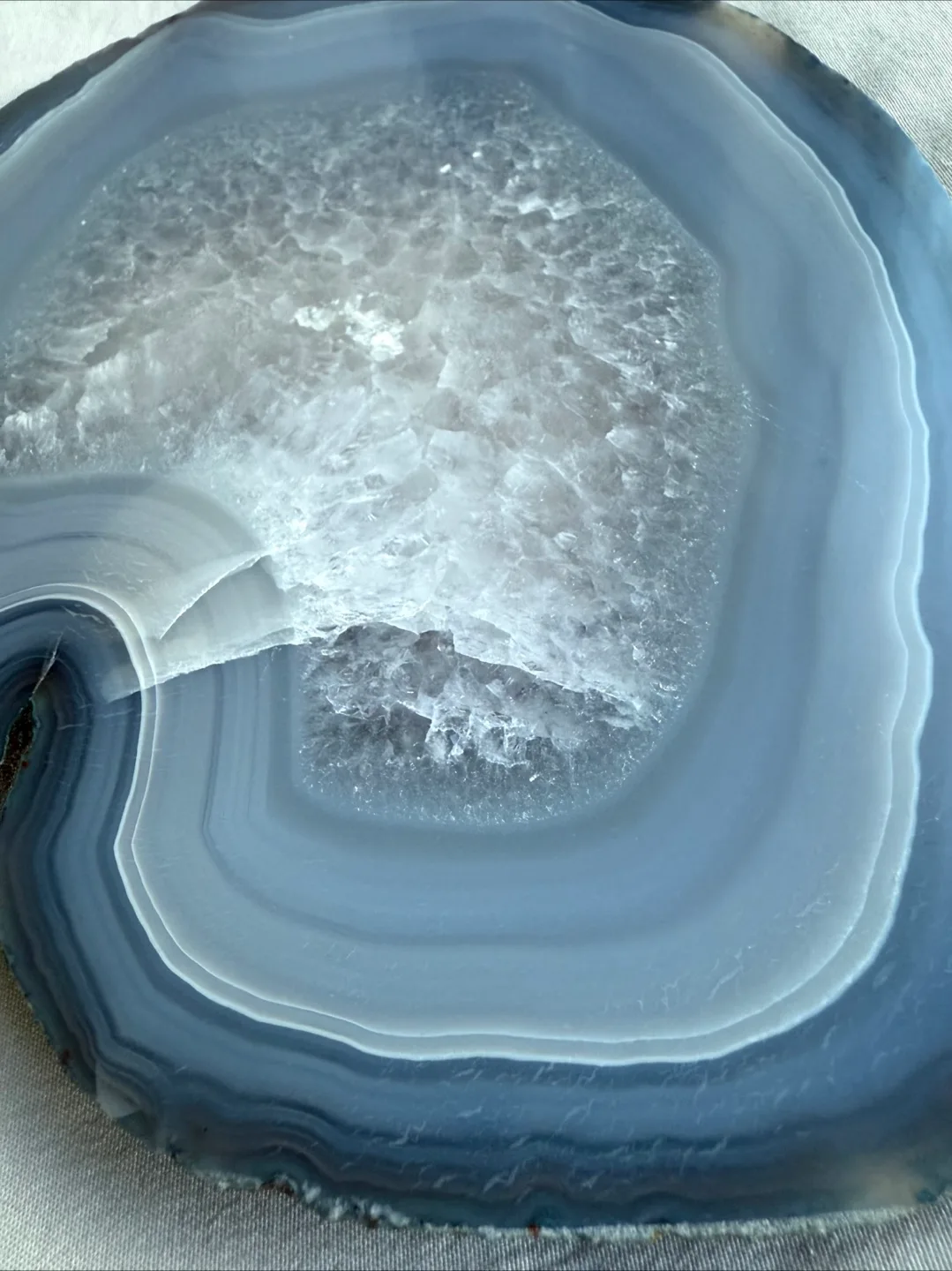 Stunning Blue Agate Large Slice image indicator(2)